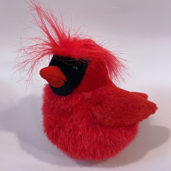 Wild Republic Audubon Backyard Birds Northern Cardinal Plush 7" Stuffed Animal - Picture 6 of 7
